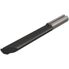 Iscar - 6mm Min Bore Diam, 35mm Max Bore Depth, 6mm Shank Diam, Profile Boring Bar - 0.008" Corner Radius, Right Hand Cut, Solid Carbide, TiAlN/TiN Finish - Exact Industrial Supply