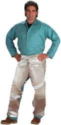 PRO-SAFE - Size Universal Blended Kevlar Flame Resistant/Retardant Chaps - No Pockets, Silver - Caliber Tooling