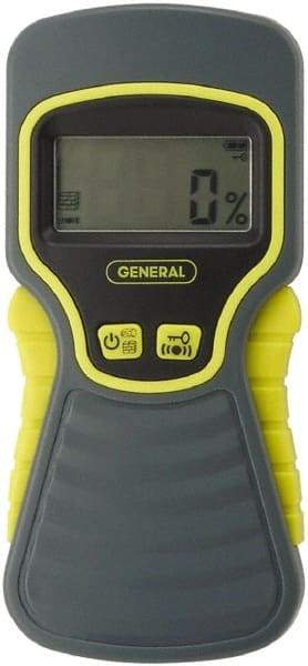 General - Pinless Moisture Meter - Digital LCD Display, Accurate to ±2.5% - Caliber Tooling