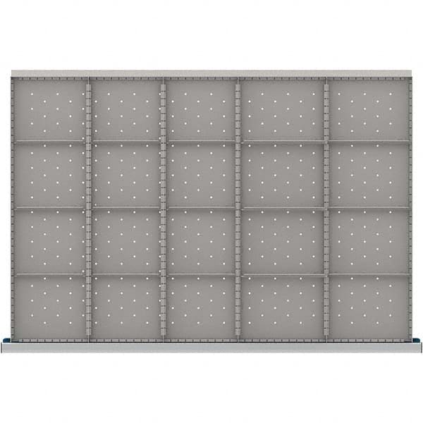 LISTA - 20-Compartment Drawer Divider Layout for 3.15" High Drawers - Caliber Tooling