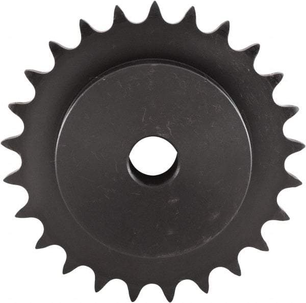 U.S. Tsubaki - 35 Teeth, 1" Chain Pitch, Chain Size 80, Plain Bore Sprocket - 1-3/16" Bore Diam, 11-5/32" Pitch Diam, 11.71" Outside Diam - Caliber Tooling