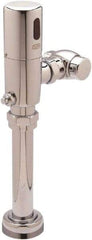 Zurn - 1-1/2" Spud Coupling, 1" Pipe, Closet Automatic Flush Valve - Single Flush, 1.28 Gal per Flush, Chrome Cover, Powered by 4 AA Batteries - Caliber Tooling