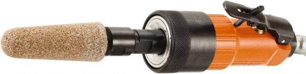 Dotco - 6mm Collet, Straight Handle, Air Straight Die Grinder - 18,000 RPM, Front Exhaust, 38 CFM, 0.9 hp, 90 psi, 6.3mm Inlet - Caliber Tooling