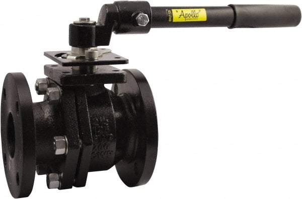 Conbraco - 10" Pipe, Standard Port, Cast Iron Standard Ball Valve - Bi-Directional, Flanged x Flanged Ends, Gear Handle, 200 WOG, 125 WSP - Caliber Tooling