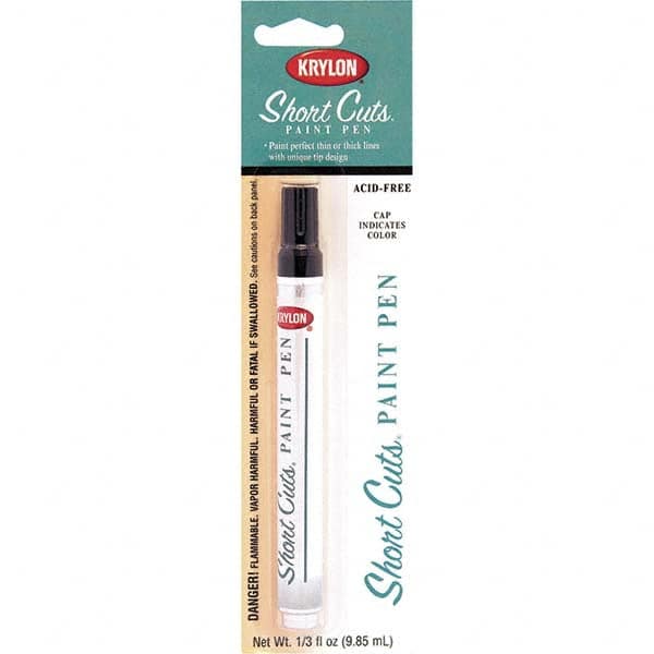 Krylon - 0.33 oz Black Gloss Finish Paint Pen - Pen, Direct to Metal, 565 gL VOC Compliance - Caliber Tooling