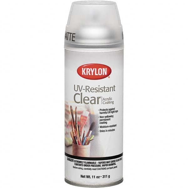 Krylon - Clear, Matte, UV Resistant Spray Paint - 11 oz Container - Caliber Tooling