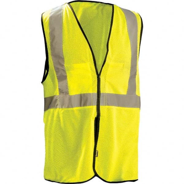 OccuNomix - Size L/XL Hi-Vis Yellow Mesh Breakaway High Visibility Vest - Caliber Tooling