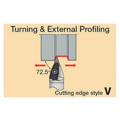 CVVNN2525M1607-RD - Turning Toolholder - Caliber Tooling