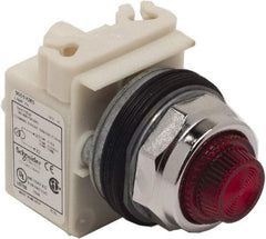 Schneider Electric - 480 VAC Red Lens Indicating Light - Screw Clamp Connector - Caliber Tooling