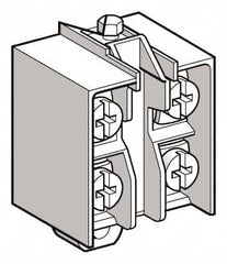 Telemecanique Sensors - NO/NC, 3 Amp, Electrical Switch Contact Block - 240 VAC, For Use with ZCD25, ZCKJ5, ZCKJ5D, ZCKL5, ZCKM5, ZCKS5, ZCP25 - Caliber Tooling