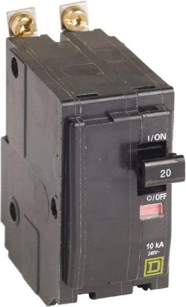 Square D - 20 Amp, 240 VAC, 2 Pole, Bolt On Miniature Circuit Breaker - 14-8 AWG - Caliber Tooling