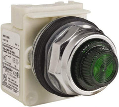 Schneider Electric - 480 VAC Green Lens Indicating Light - Screw Clamp Connector - Caliber Tooling