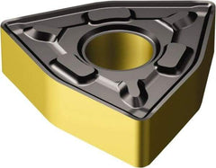 Sandvik Coromant - WNMG432 PR Grade 4315 Carbide Turning Insert - TiCN/Al2O3/TiN Finish, 80° Trigon, 1/2" Inscr Circle, 3/16" Thick, 1/32" Corner Radius - Caliber Tooling