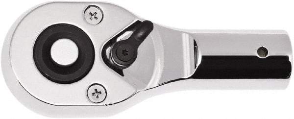 GearWrench - 3/4" Drive Pear Head Ratchet - Full Polish Chrome Finish, 8" OAL, 24 Gear Teeth, Standard Head - Caliber Tooling