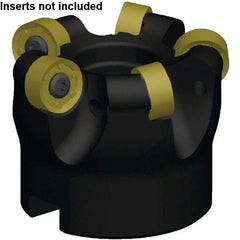 Kennametal - 47mm Cut Diam, 3.96mm Max Depth, 22mm Arbor Hole, 6 Inserts, RNGJ1605M0____ Insert Style, Indexable Copy Face Mill - RODEKA 16 Cutter Style, 22,700 Max RPM, 50mm High, Through Coolant, Series Rodeka - Caliber Tooling