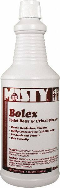 Misty - 32 oz Bottle Liquid Toilet Bowl Cleaner - Wintergreen Scent, Nonacidic, Toilets - Caliber Tooling