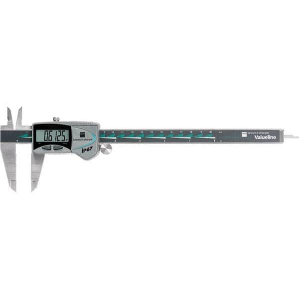 TESA Brown & Sharpe - 0 to 200mm Range, 0.01mm Resolution, IP67 Electronic Caliper - Caliber Tooling