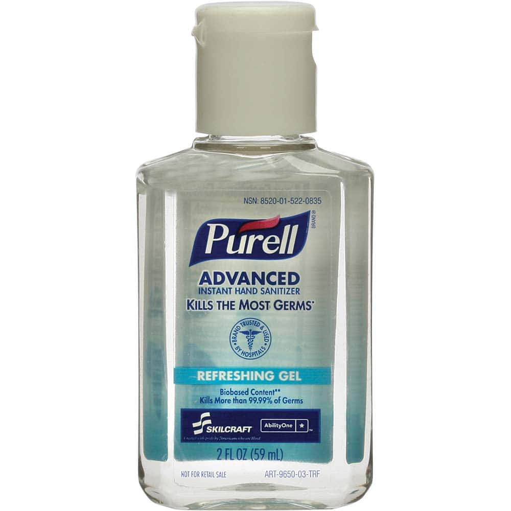 Hand Sanitizer: Liquid, 2 oz, Bottle