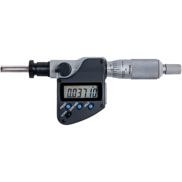 Mitutoyo - Electronic Micrometer Heads Minimum Measurement (Inch): 0 Minimum Measurement (mm): 0.00 - Caliber Tooling