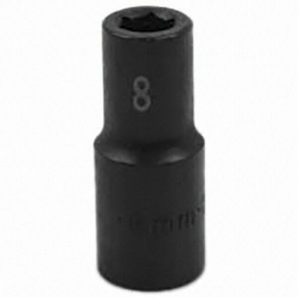 SK - Impact Socket - 3/8"DR 6PT 8MM SEMI-DEEP IMPACT SOCKET - Caliber Tooling