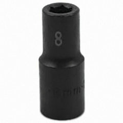 SK - Impact Socket - 3/8"DR 6PT 8MM SEMI-DEEP IMPACT SOCKET - Caliber Tooling