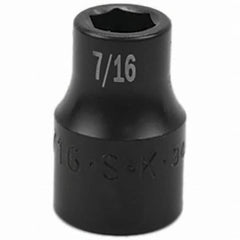 SK - Impact Socket - 1/2"DR 7/16" IMPACT SOCKET - Caliber Tooling