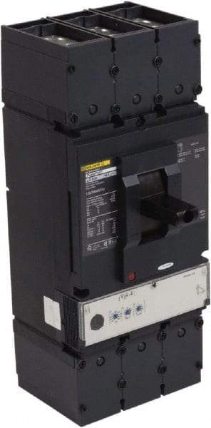 Square D - 600 Amp, 600 VAC, 3 Pole, Panel Mount Molded Case Circuit Breaker - Electronic Trip, Multiple Breaking Capacity Ratings, 2 AWG - Caliber Tooling