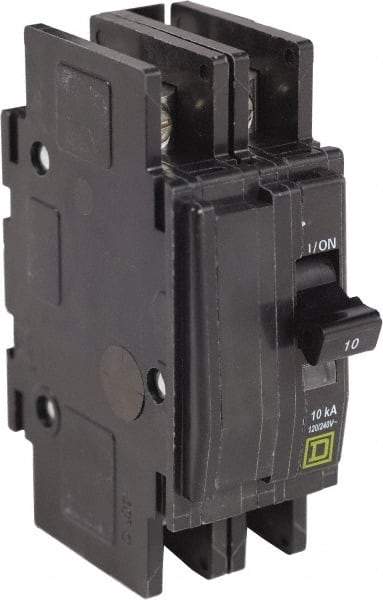 Square D - 10 Amp, 240 VAC, 2 Pole, Panel Mount Miniature Circuit Breaker - 14-2 AWG - Caliber Tooling