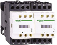 Schneider Electric - 4 Pole, 24 Coil VAC at 50/60 Hz, 20 Amp at 440 VAC, Reversible IEC Contactor - Bureau Veritas, CCC, CSA, CSA C22.2 No. 14, DNV, EN/IEC 60947-4-1, EN/IEC 60947-5-1, GL, GOST, LROS, RINA, RoHS Compliant, UL 508, UL Listed - Caliber Tooling