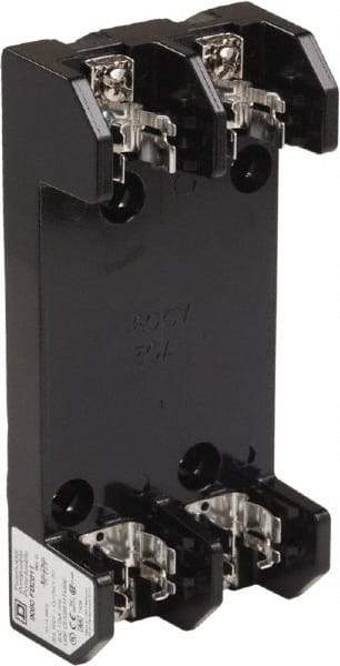 Square D - 2 Pole, 600 Volt, 30 Amp, Surface Mount Fuse Holder - Compatible with H Class Fuse - Caliber Tooling