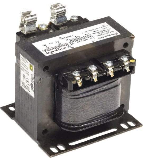 Square D - 150 VA, Top Mount Fuse Block Control Transformer - 50/60 Hz, 3.59 Inch Deep x 3.2 Inch High - Caliber Tooling