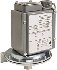 Square D - 4, 13 and 4X NEMA Rated, SPDT, 0.2 to 10 psi, Vacuum Switch Pressure and Level Switch - Adjustable Pressure, 120 VAC, 125 VDC, 240 VAC, 250 VDC, Screw Terminal - Caliber Tooling