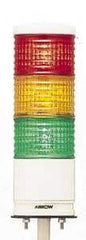 Schneider Electric - LED Lamp, Green, Orange, Red, Flashing and Steady, Preassembled Stackable Tower Light Module Unit - 24 VDC, 300 Milliamp, IP54 Ingress Rating, Base Mount - Caliber Tooling