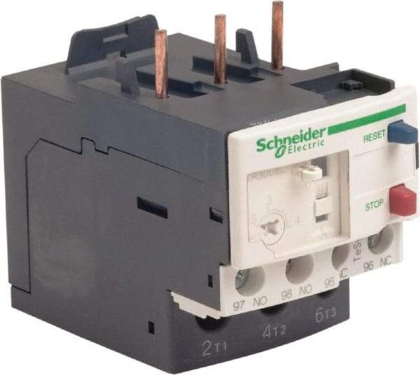 Schneider Electric - 3 Pole, NEMA Size 00-1, 2.5 to 4 Amp, 690 VAC, Thermal NEMA Overload Relay - Trip Class 20, For Use with LC1D09, LC1D12, LC1D18, LC1D25, LC1D32 and LC1D38 - Caliber Tooling