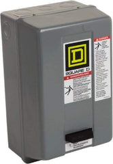 Square D - 110 Coil VAC at 50 Hz, 120 Coil VAC at 60 Hz, 27 Amp, NEMA Size 1, Nonreversible Enclosed Enclosure NEMA Motor Starter - 2 hp at 1 Phase, 1 Enclosure Rating - Caliber Tooling