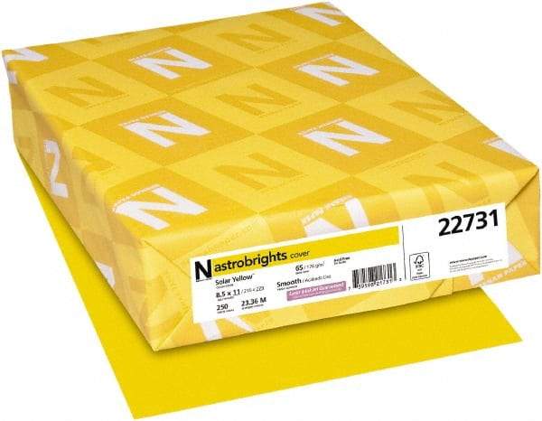 Neenah Paper - 8-1/2" x 11" Solar Yellow Colored Copy Paper - Use with Inkjet Printers, Laser Printers, Copiers - Caliber Tooling