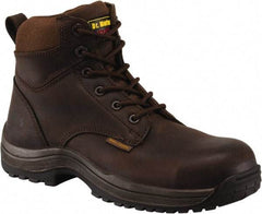 Dr. Martens - Men's Size 7 Medium Width Composite Work Boot - Brown, Leather Upper, Rubber Outsole, 7" High, Dielectric, Hot Weather, Non-Slip - Caliber Tooling