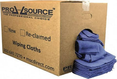 PRO-SOURCE - Virgin Cotton Huck Rag - Lint-Free, Blue, 5 to 7 Pieces per Lb, 16 x 25", Comes in Box - Caliber Tooling