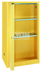 Storage Cabinet - #5460 - 32 x 32 x 65" - 60 Gallon - w/2 shelves, 2-door manual close - Yellow Only - Caliber Tooling