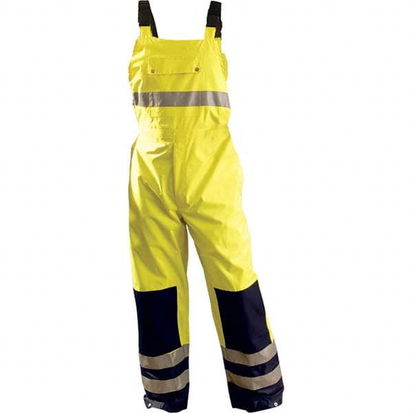 OccuNomix - Size S Hi-Viz Yellow Waterproof Bib Overall - Caliber Tooling