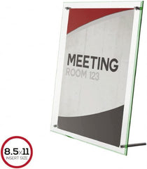 Deflect-o - 11" Wide x 8-1/2" High Sign Compatiblity, Acrylic Sign Holder - Clear, 8-1/2" Holder Height - Caliber Tooling