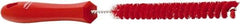 Vikan - 0.6" Diam Polyester Pipe Brush - 12.2" OAL, Stainless Steel Handle - Caliber Tooling