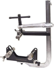 Strong Hand Tools - 3-1/2" Throat Depth, 4" Max Capacity, Standard Sliding Arm Clamp - 3 Lb Clamping Pressure - Caliber Tooling