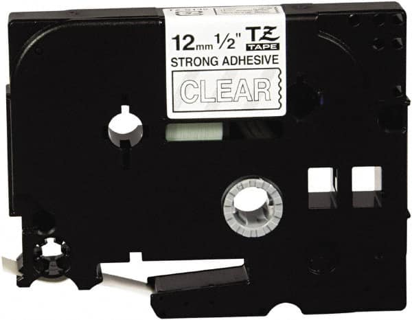 Brother - 1/2" Wide, Clear Tape Cassette - For Label Maker - Caliber Tooling