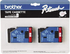 Brother - 1/2" Wide x 300" Long, White Tape Cassette - For Label Maker - Caliber Tooling