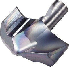 Kyocera - Series DA, 25mm Diam Grade PR1525 140° Replaceable Drill Tip - Carbide, Megacoat Finish, 250 Seat Size - Caliber Tooling