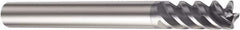 Sandvik Coromant - 8mm, 19mm LOC, 8mm Shank Diam, 80mm OAL, 4 Flute, Solid Carbide Square End Mill - Single End, TiAlN Finish, Spiral Flute, 50° Helix, Centercutting, Right Hand Cut, Right Hand Flute, Series CoroMill Plura - Caliber Tooling