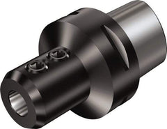 Sandvik Coromant - C6 Outside Modular Connection, 1" Hole Diam, Capto to Weldon Straight Shank Adapter - 85mm Projection, 48.4mm Nose Diam, 123mm OAL, Through Coolant - Exact Industrial Supply