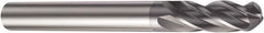 Sandvik Coromant - 3/8" Diam, 19.05mm LOC, Solid Carbide Ball End Mill - AlCrN Finish, Single End, 3-1/2" OAL, 3/8" Shank Diam, Ball Flute - Caliber Tooling