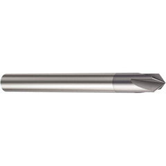 Sandvik Coromant - 0.059" Diam 4 Flute Single End Solid Carbide Chamfer Mill - Caliber Tooling